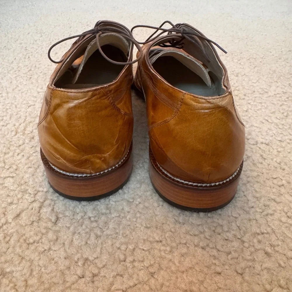 Belvedere Florence Genuine Crocodile Leather Italian Men's Dress Shoes Sz 13 M